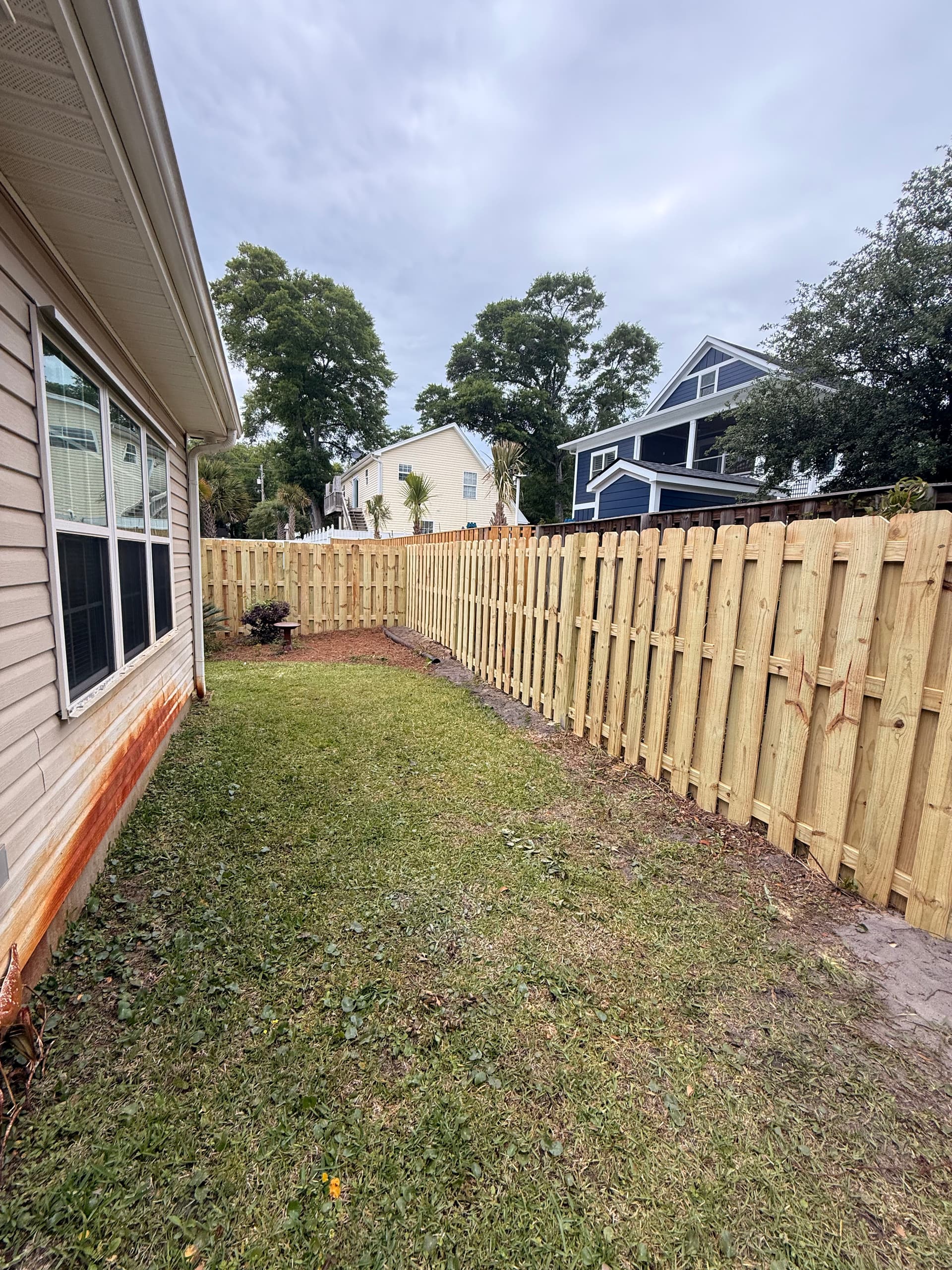 Gallery photos for Old Weathered Fence Replaced With Fresh Pressure-Treated Wood: Image #7