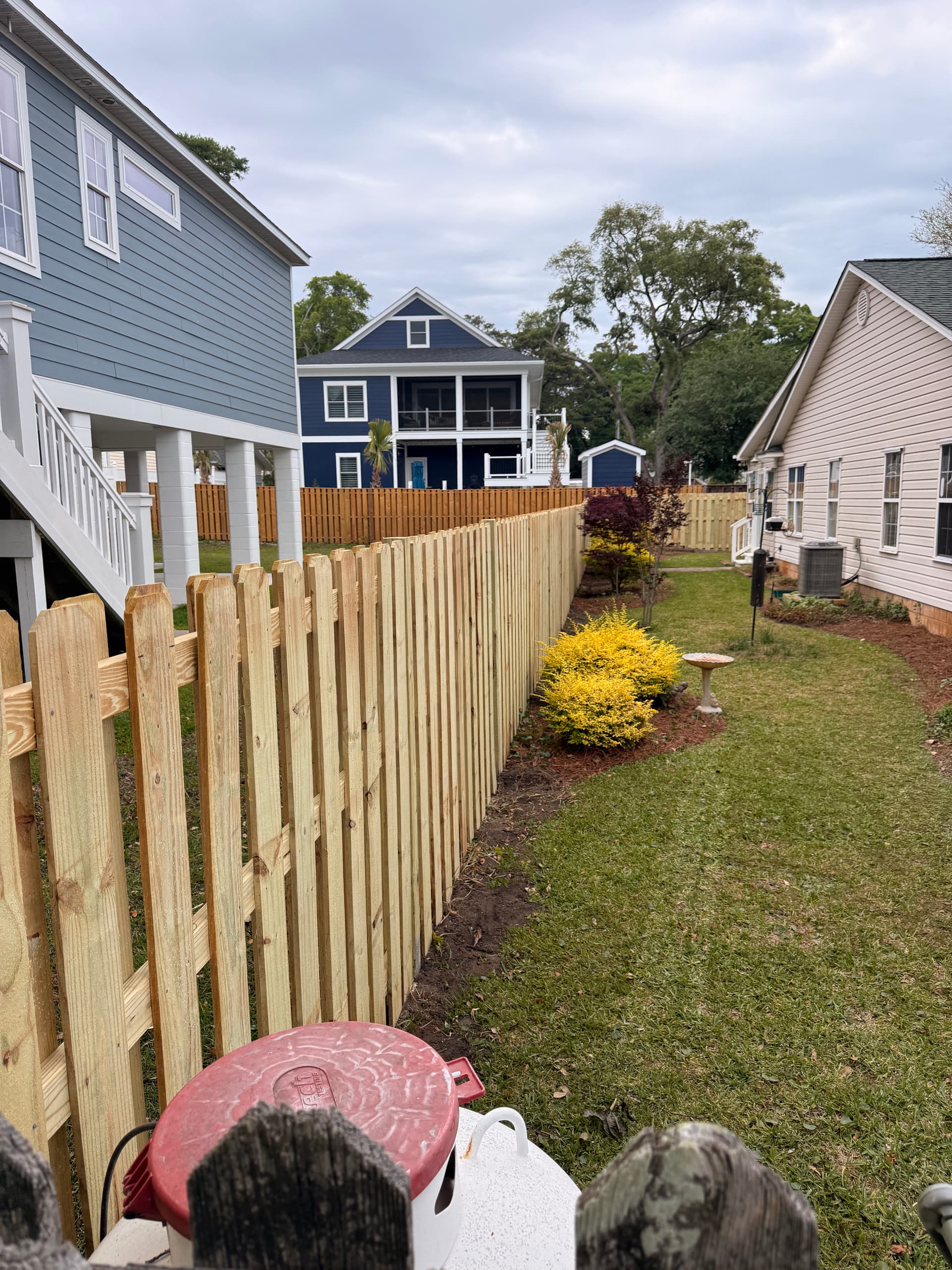 Gallery photos for Old Weathered Fence Replaced With Fresh Pressure-Treated Wood: Image #4