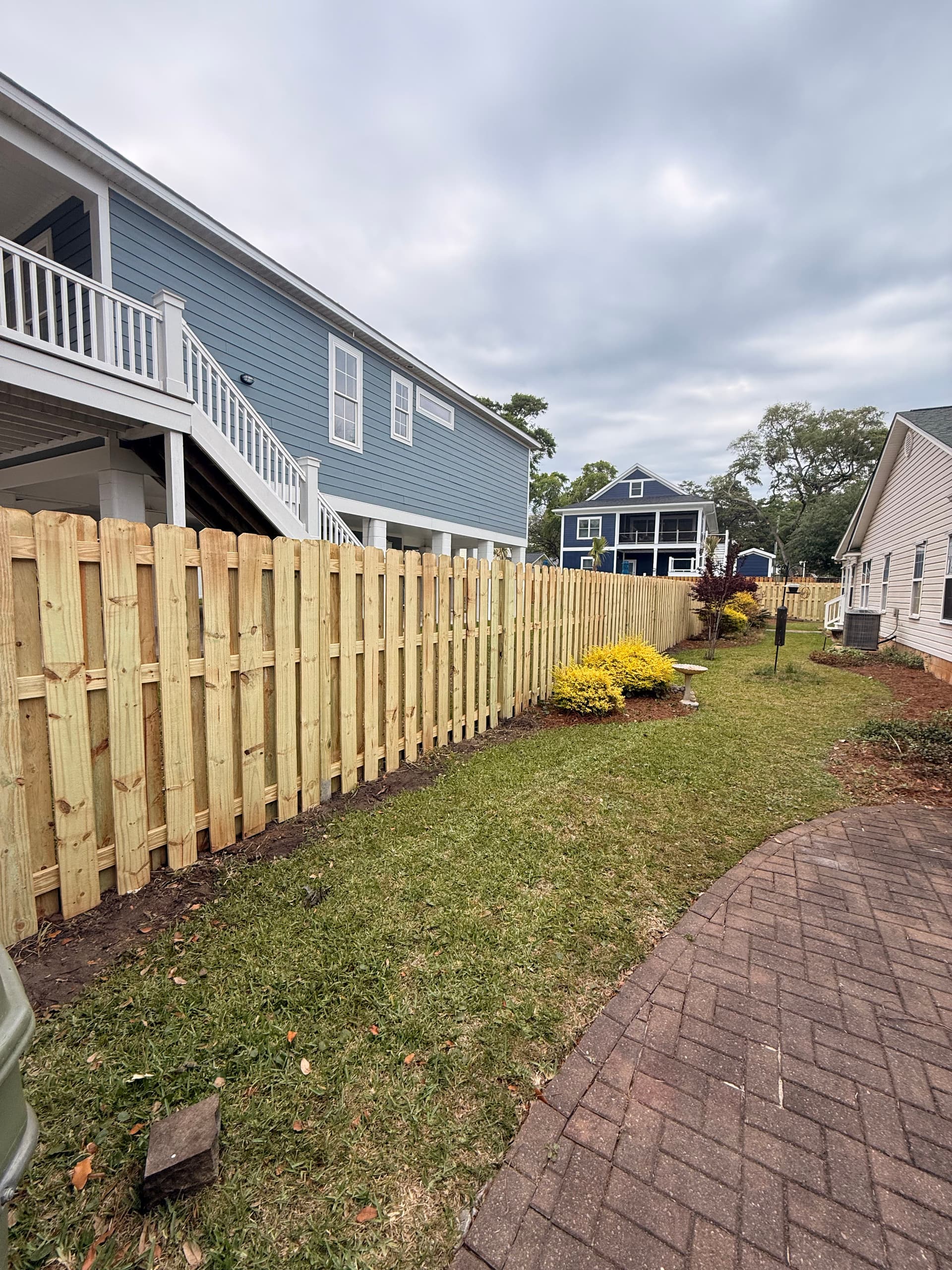 Gallery photos for Old Weathered Fence Replaced With Fresh Pressure-Treated Wood: Image #5